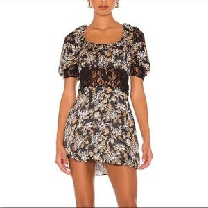 Free People Lucie Mini Dress US 6 Women’s Black